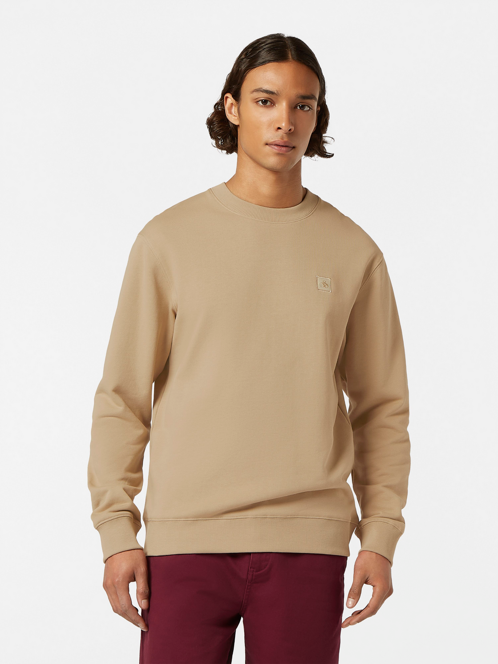 & Logo Badge Crewneck Sweatshirt