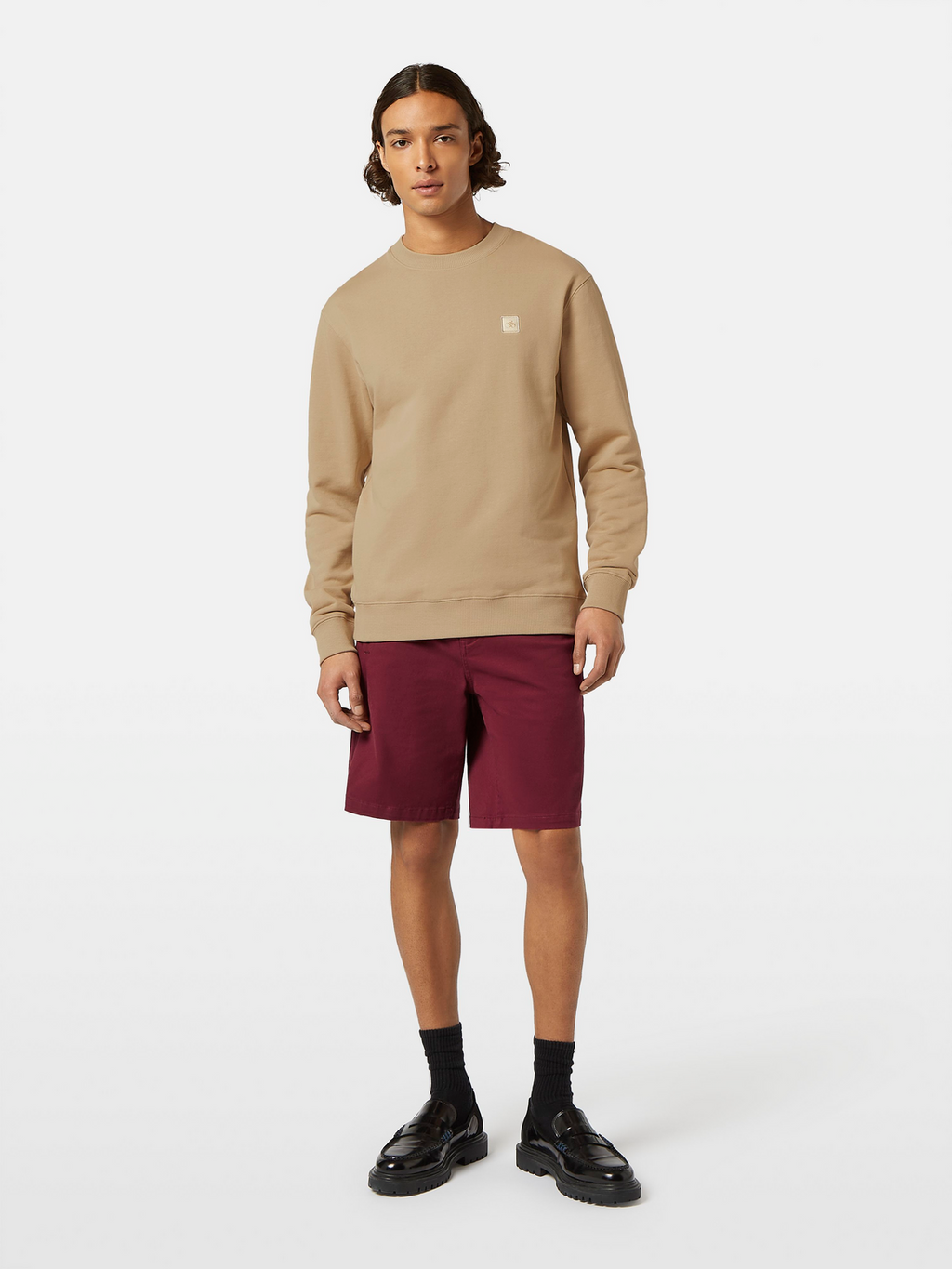 & Logo Badge Crewneck Sweatshirt