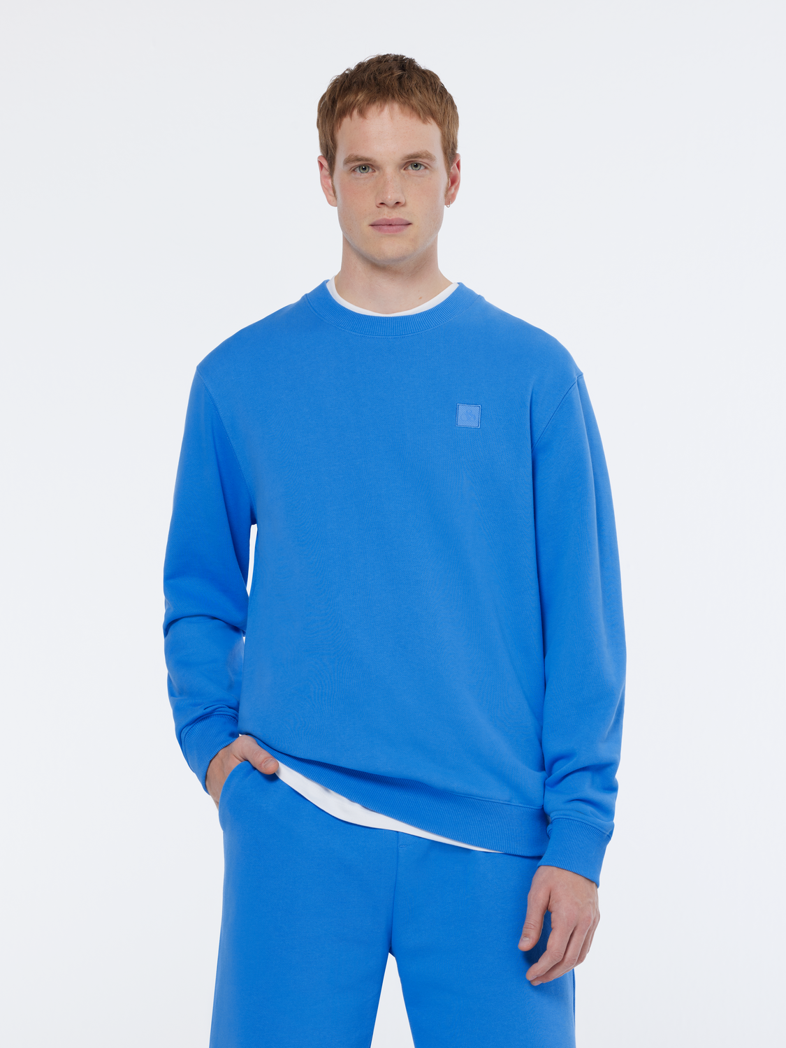 & Logo Badge Crewneck Sweatshirt