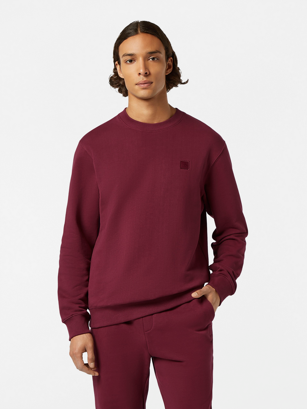 & Logo Badge Crewneck Sweatshirt