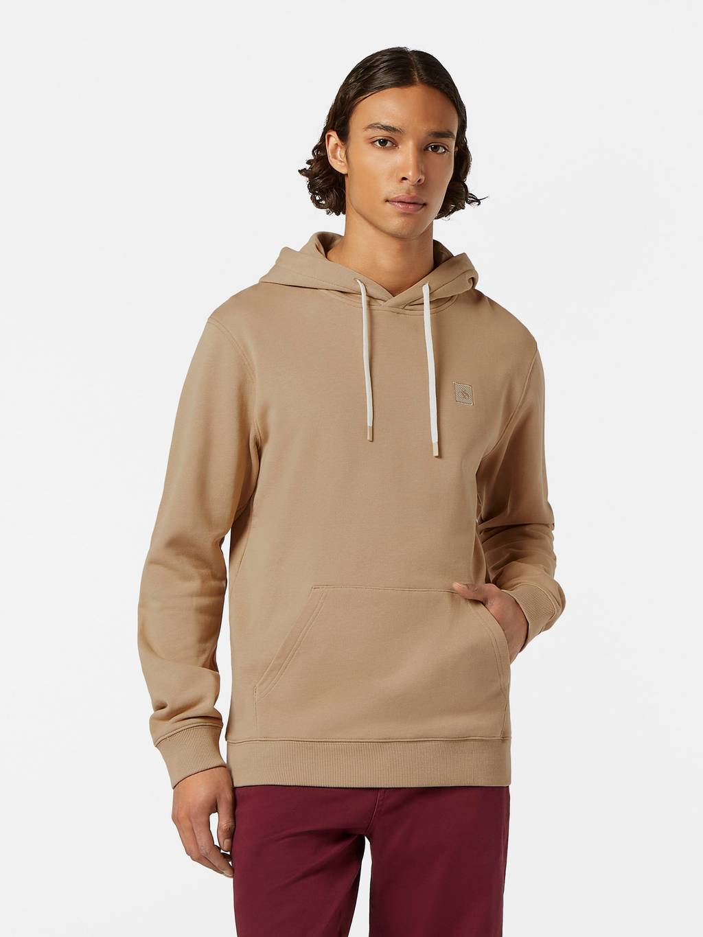 & Logo Badge Hoodie