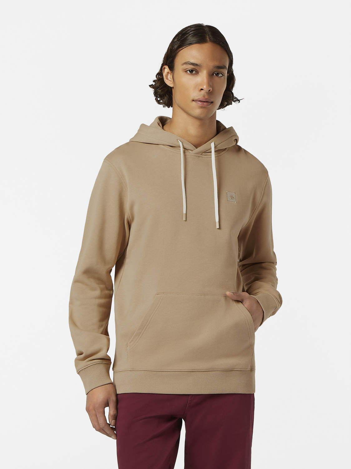& Logo Badge Hoodie