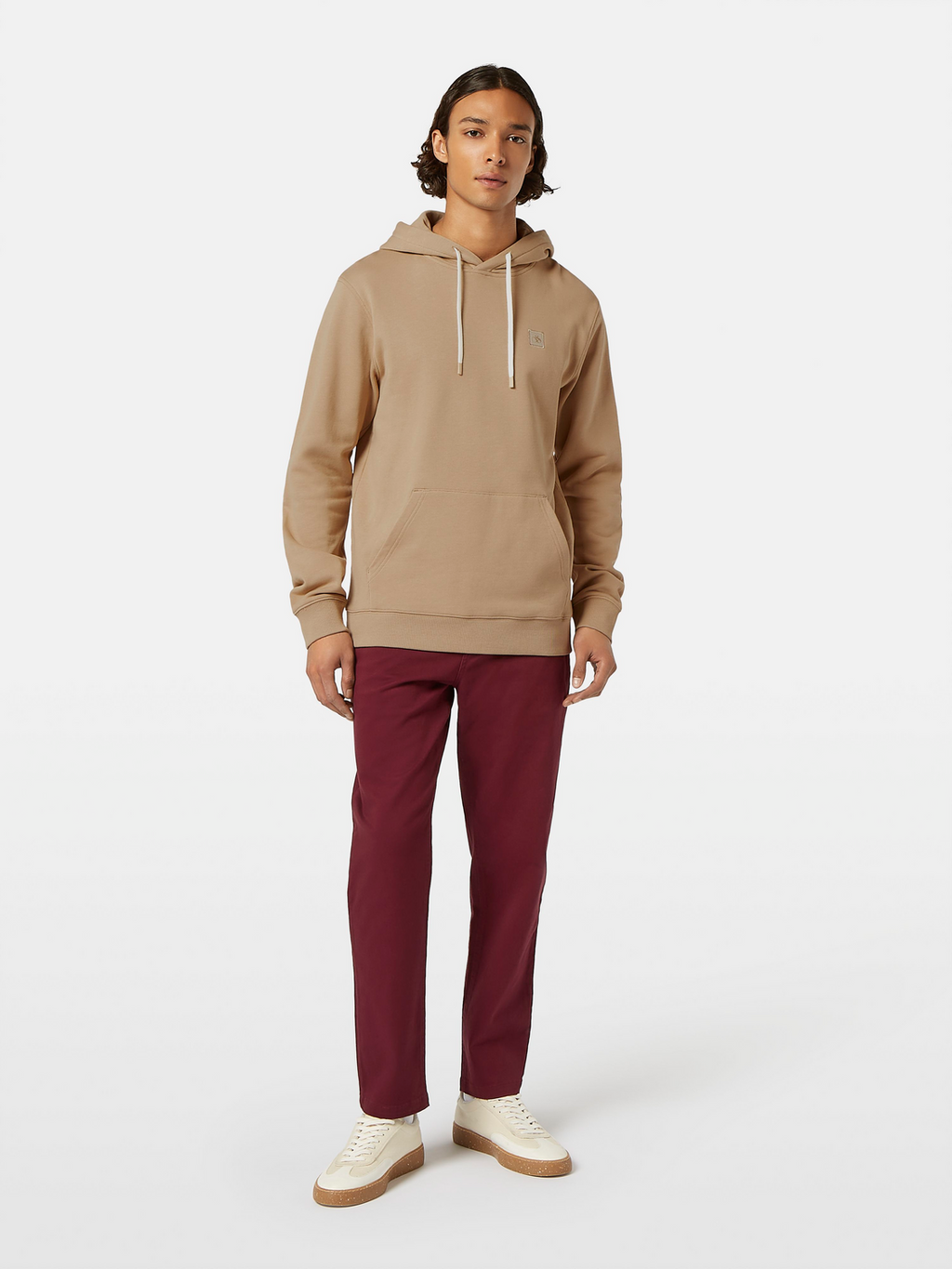 & Logo Badge Hoodie