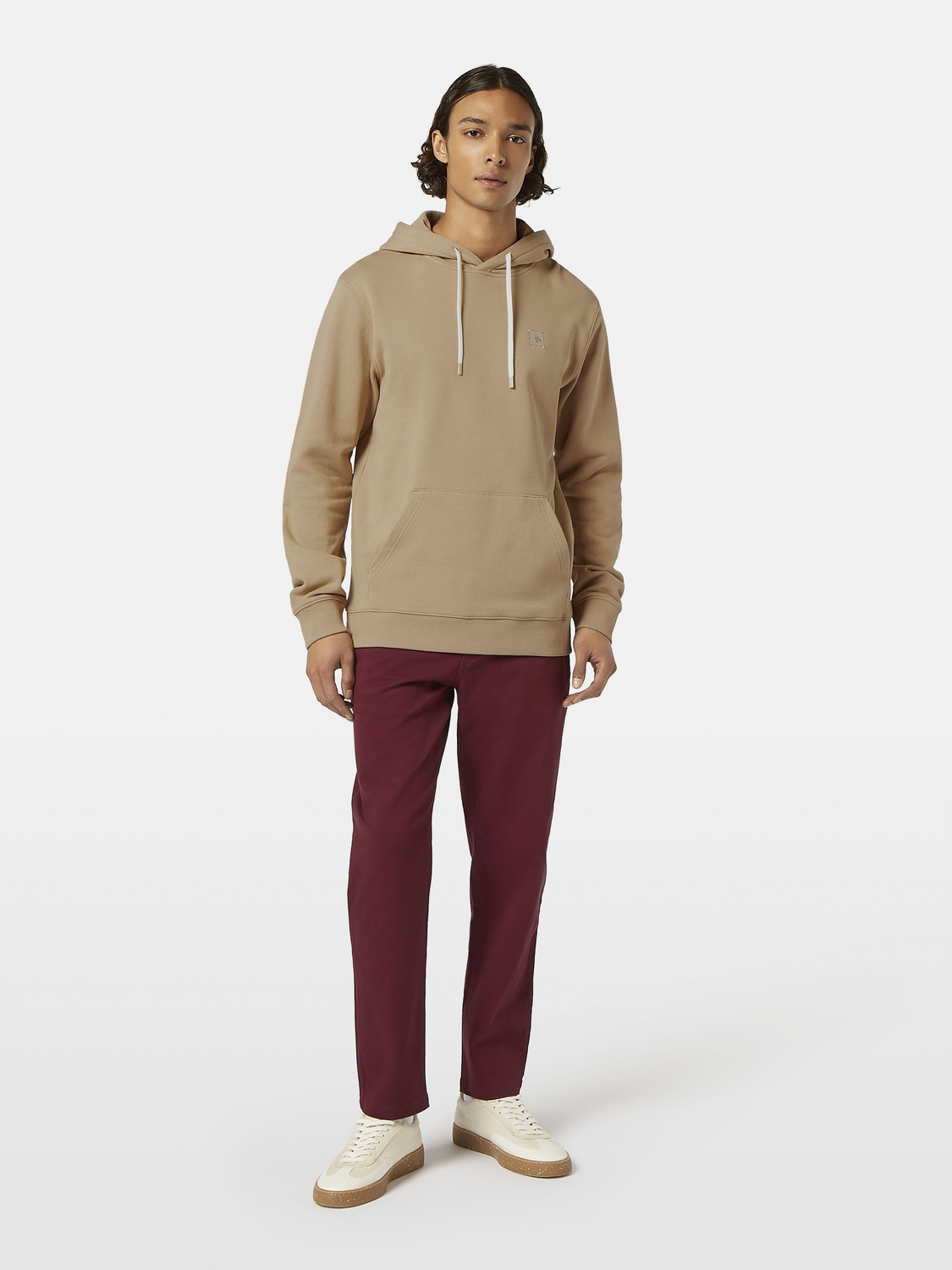 & Logo Badge Hoodie