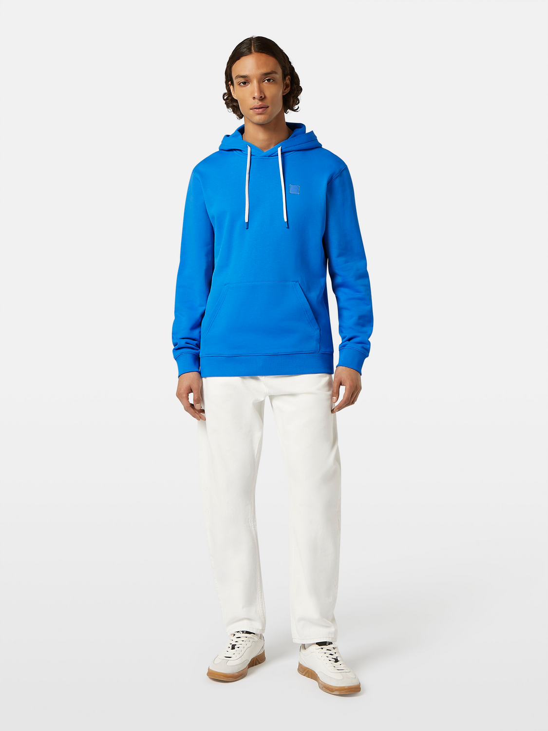& Logo Badge Hoodie