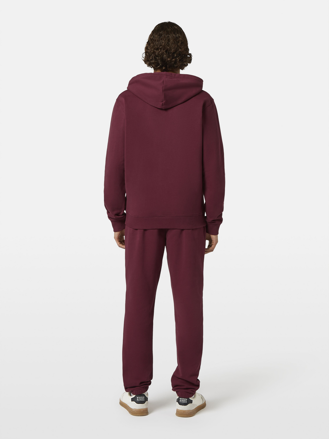 & Logo Badge Zip Up Hoodie