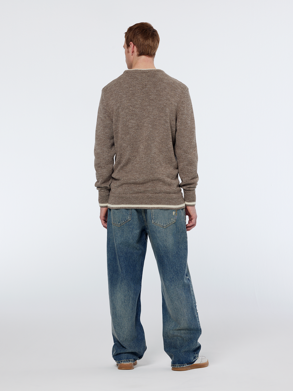 Regular Fit Melange Crewneck Pullover