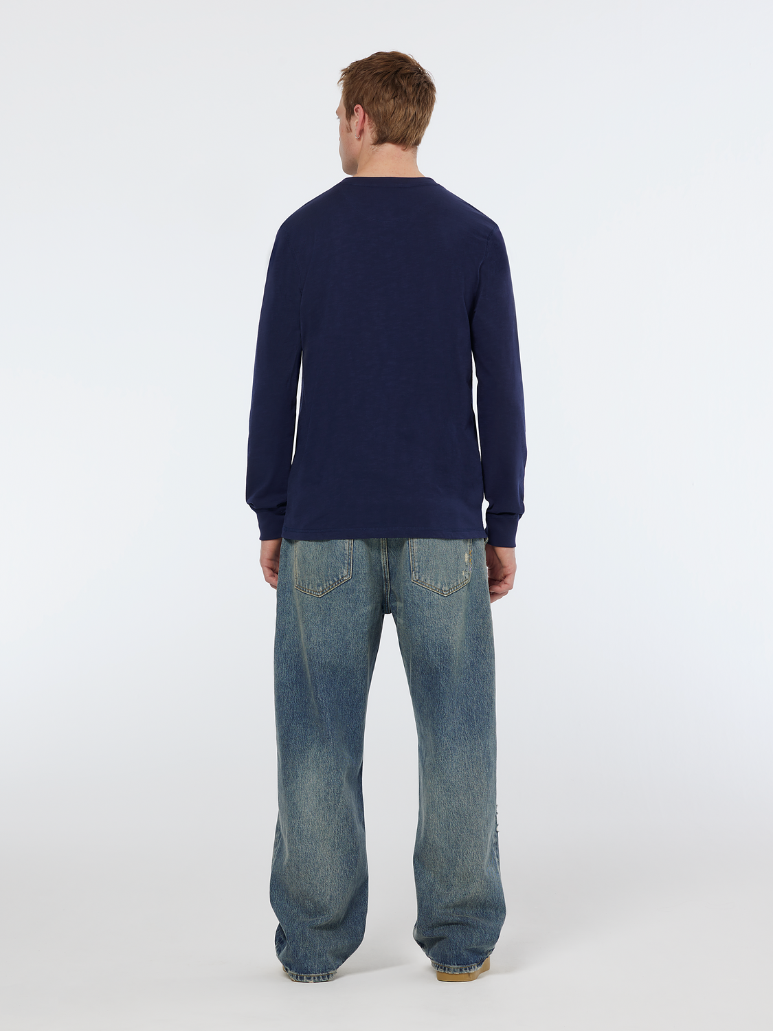Slub Henley Regular Fit Long Sleeve T-Shirt