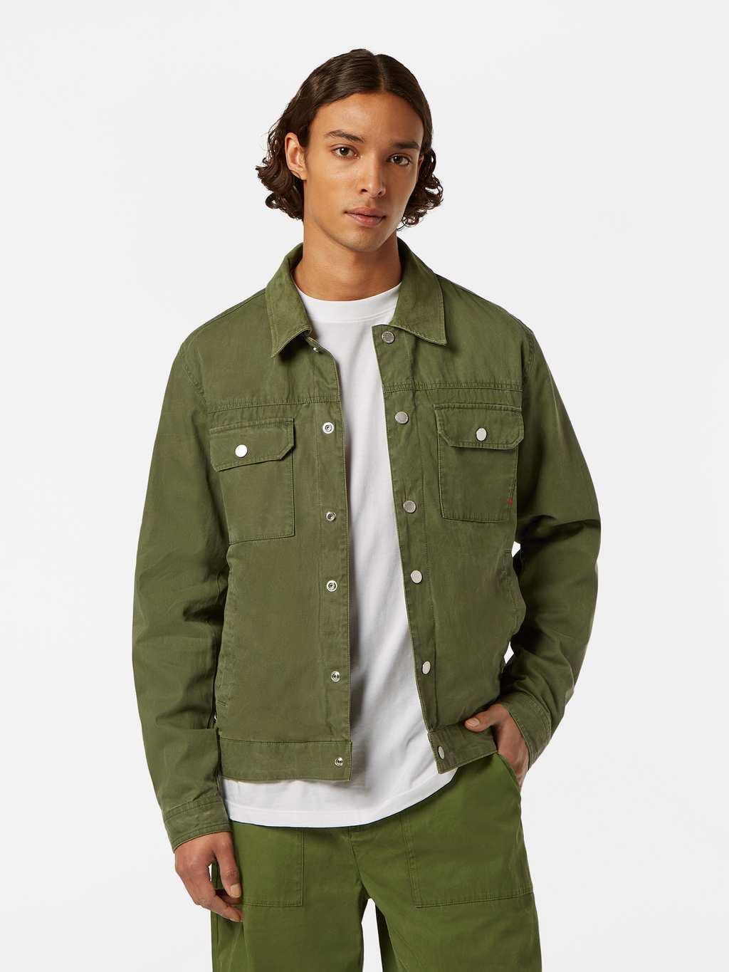 Pigment-Dyed Worker Jacket
