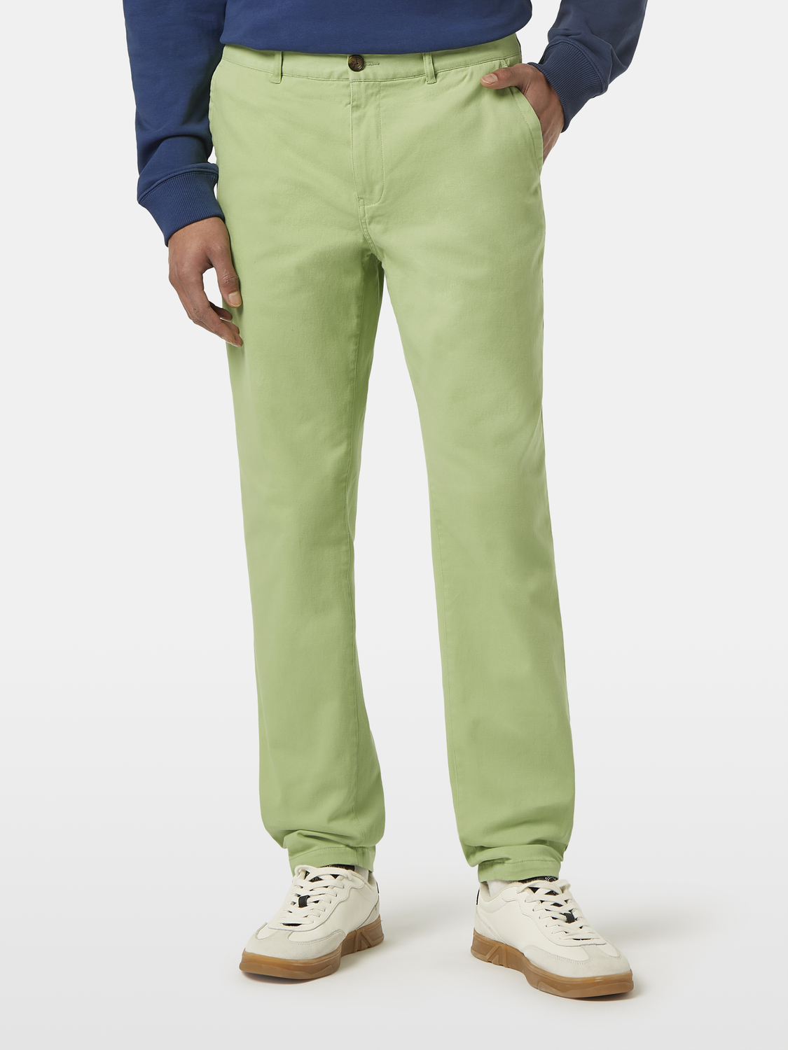 Stuart Washed Cotton-Blend Twill Chino
