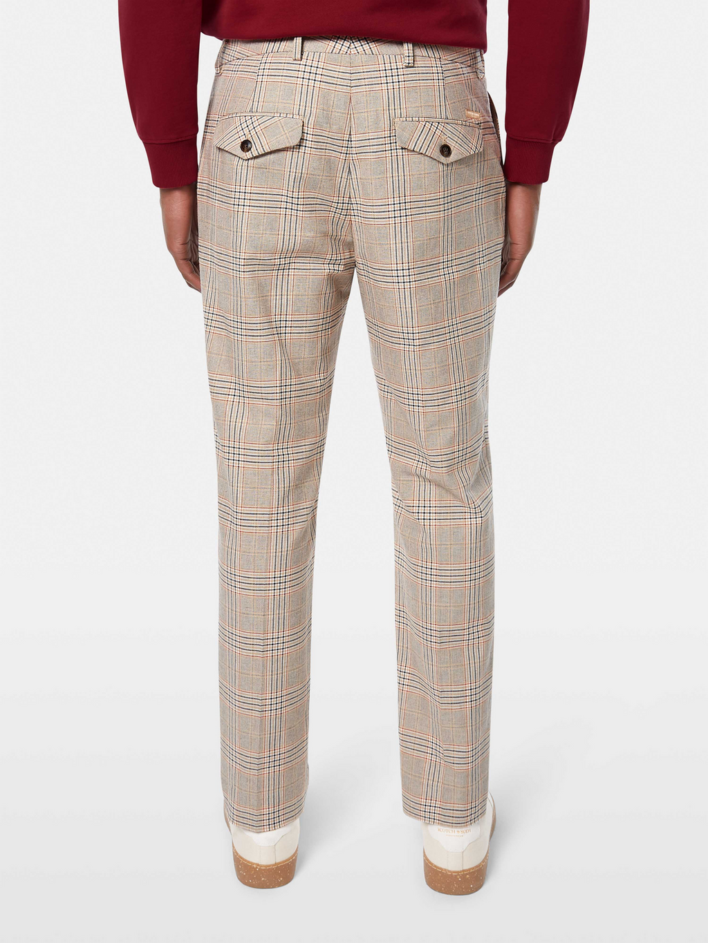 Blake Pleated Cotton-Linen Yarn-Dyed Chino