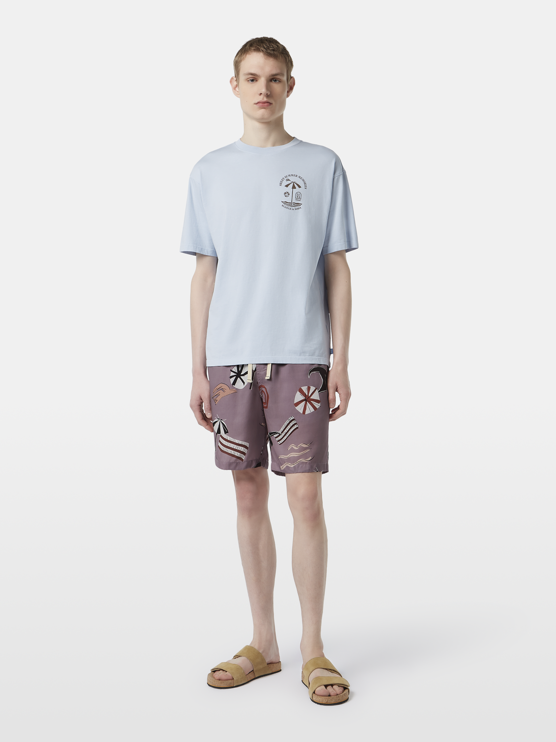 Fave Relaxed-Fit Printed Tencel Bermuda Short