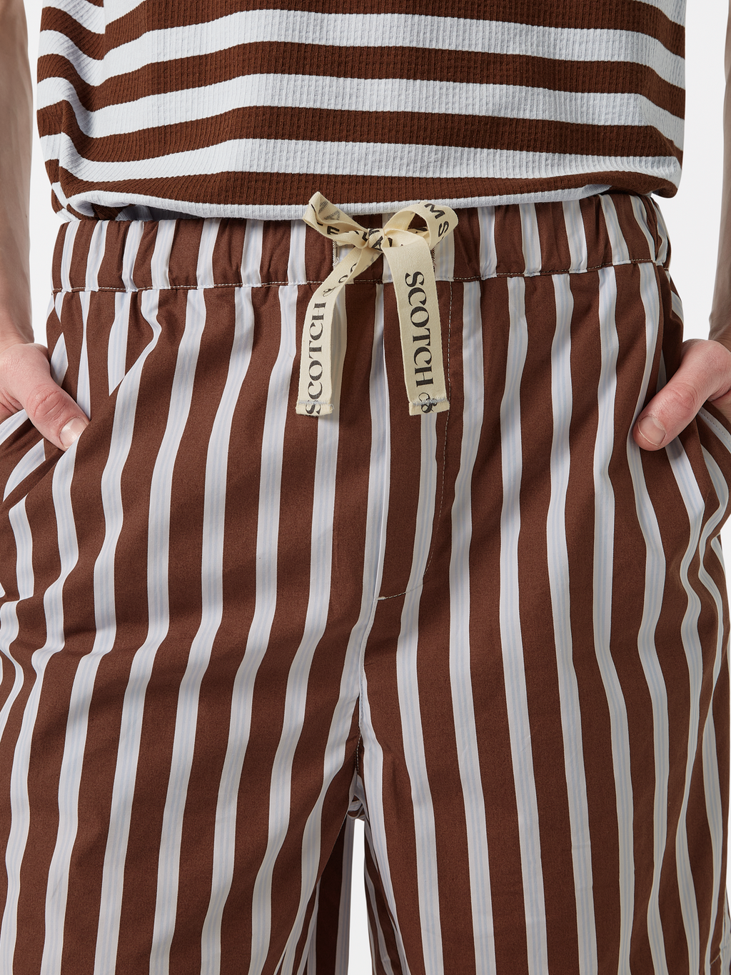 Fave Relaxed-Fit Striped Poplin Bermuda Short