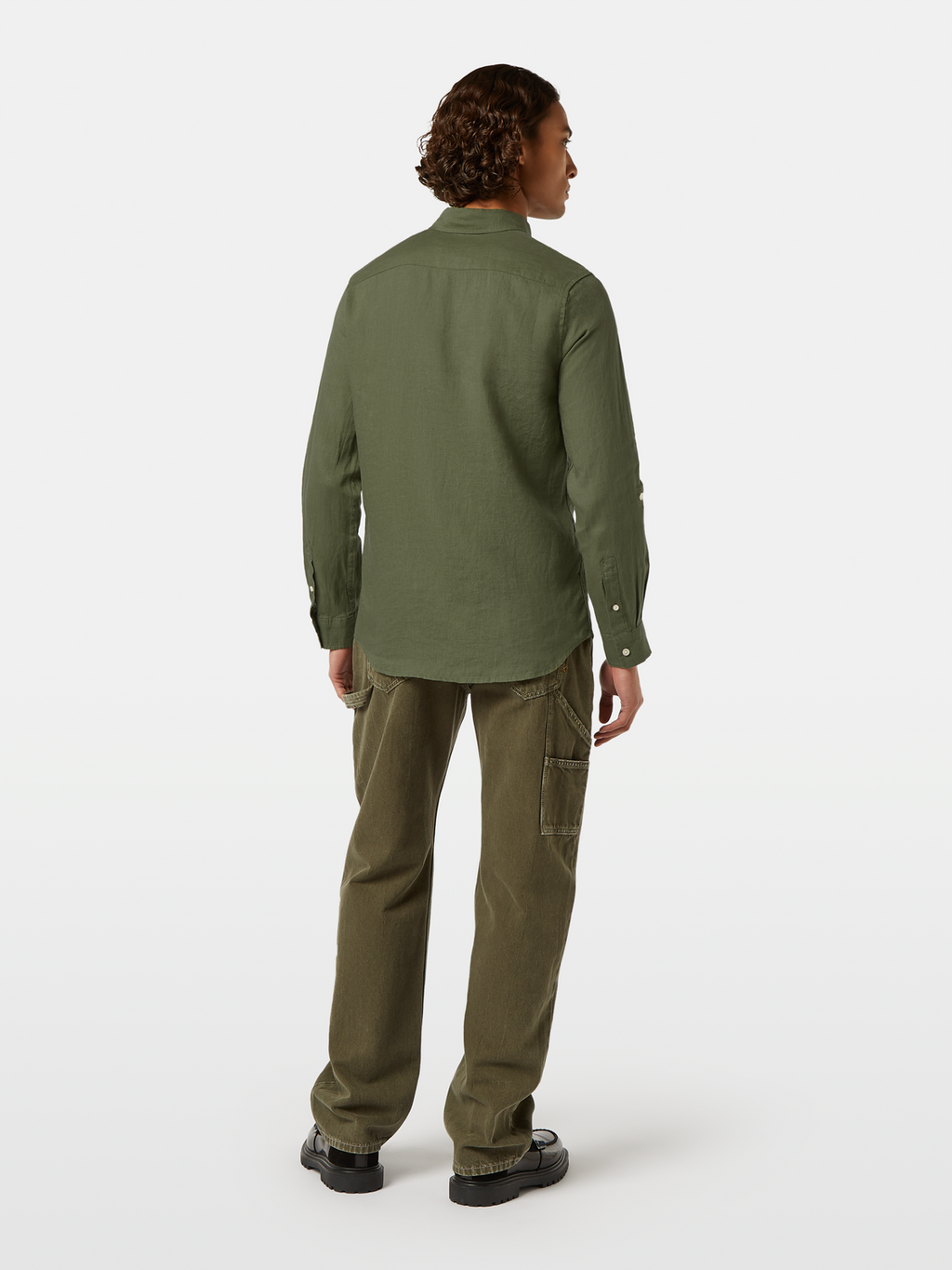 Regular-Fit Linen Button Down Shirt
