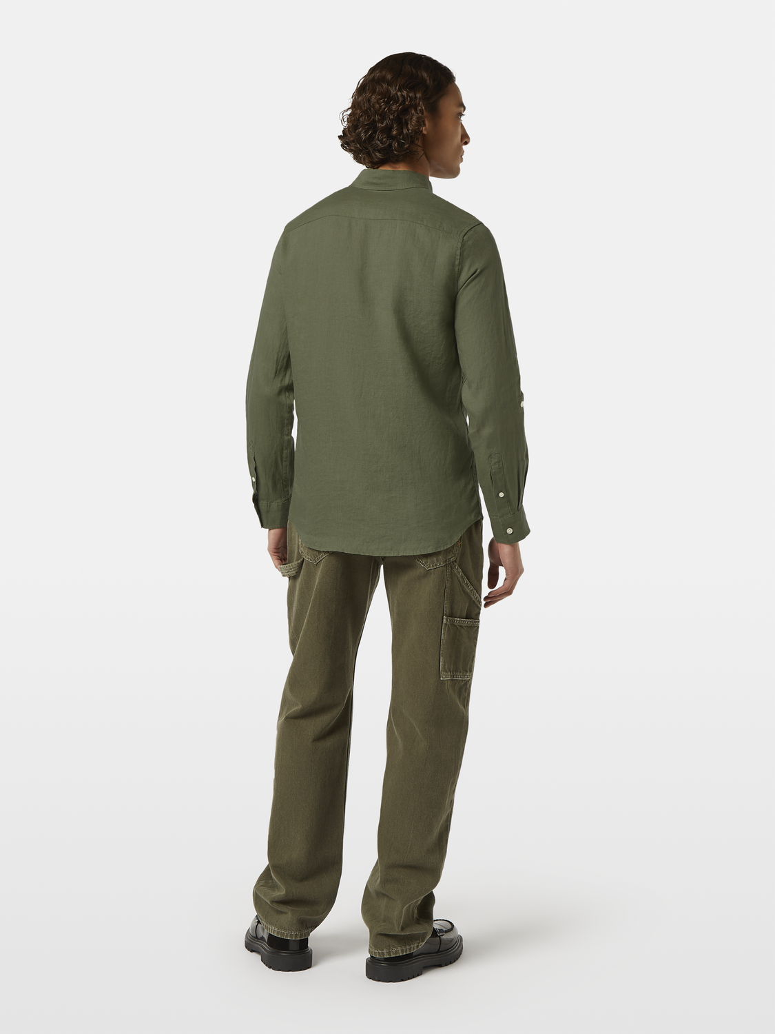 Regular-Fit Linen Button Down Shirt