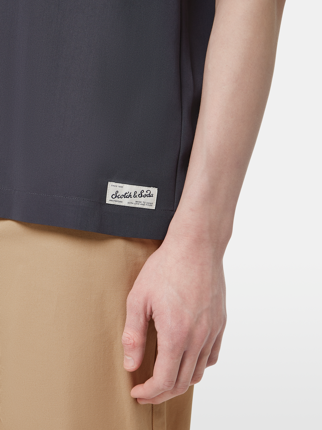 Regular-Fit Sateen Short Sleeve Shirt