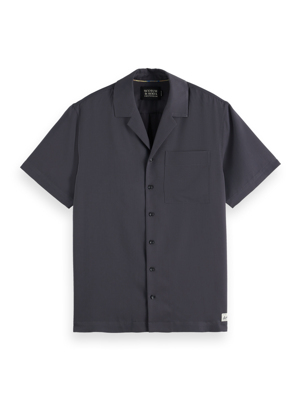 Regular-Fit Sateen Short Sleeve Shirt