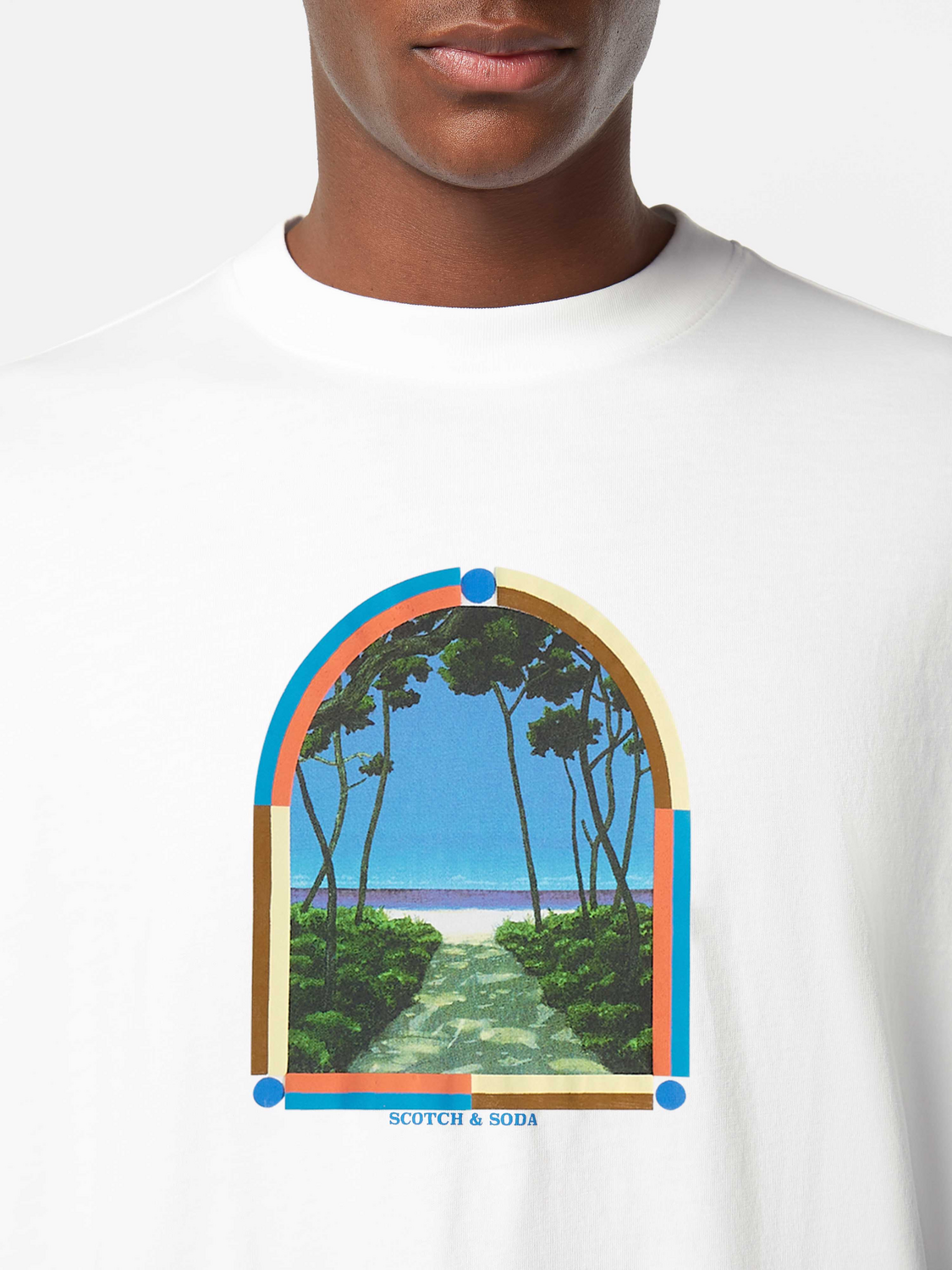 Loose Fit Printed Artwork T-Shirt