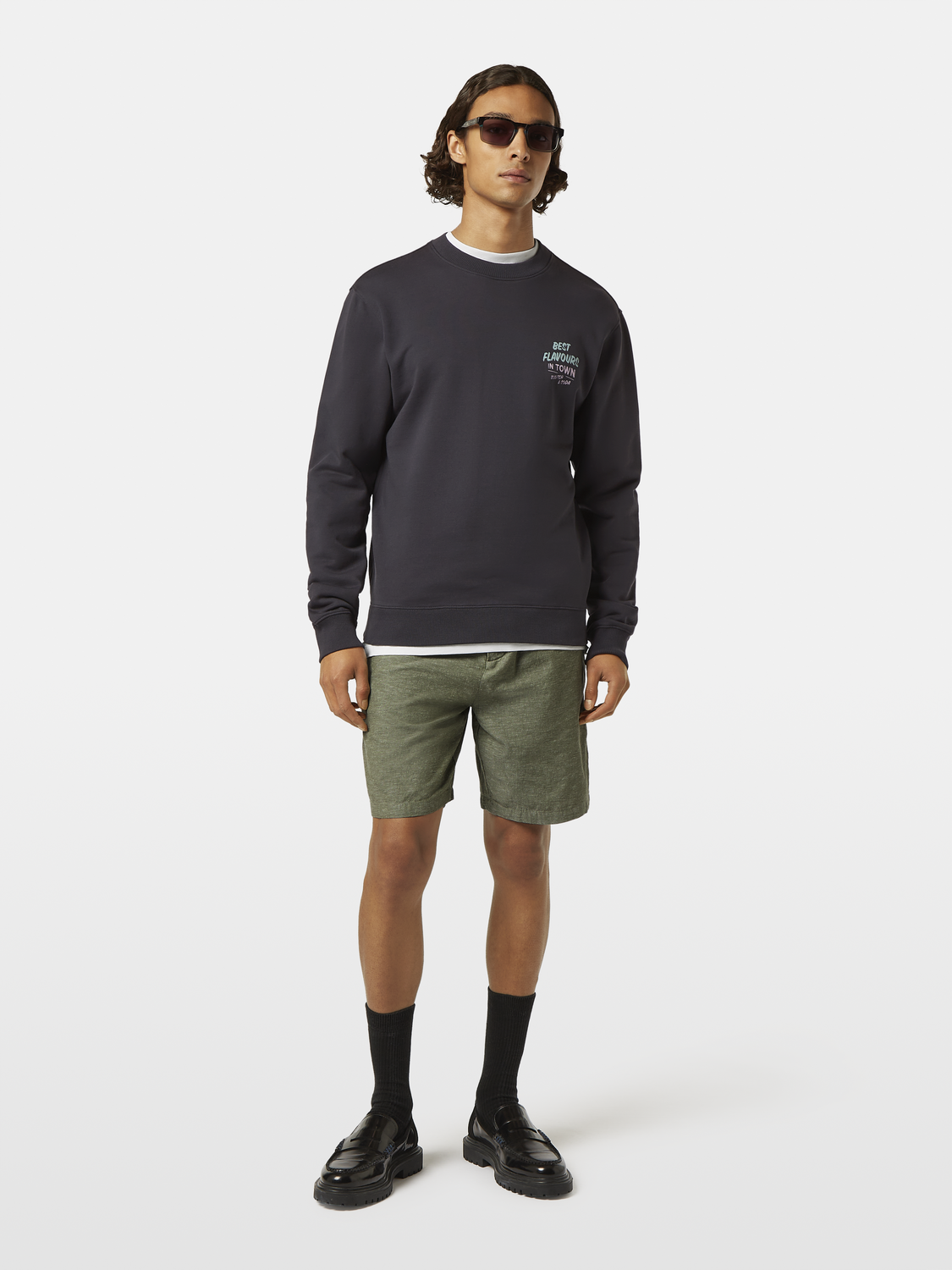 Regular Fit Printed Artwork Sweatshirt