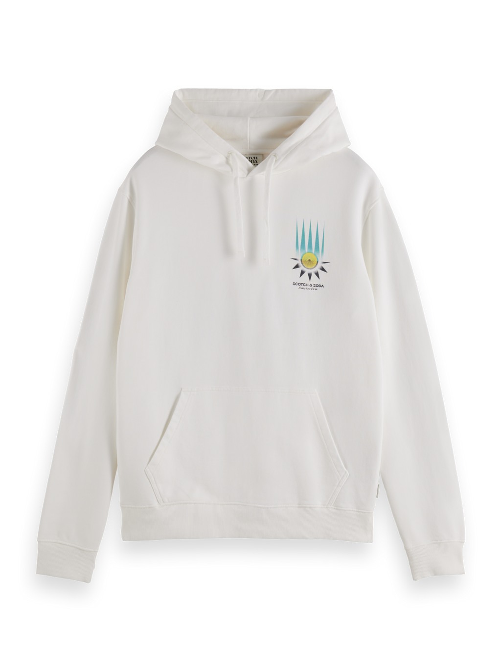 Regular-Fit Printed Artwork Hoodie