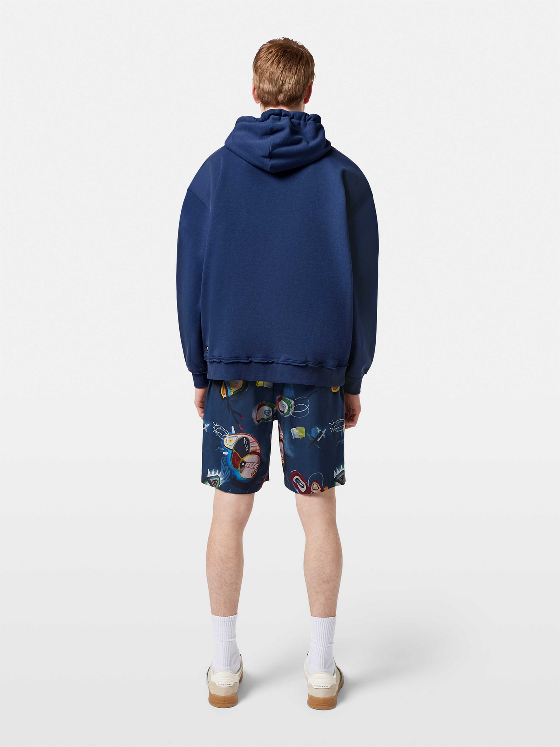 Loose-Fit Applique Artwork Hoodie