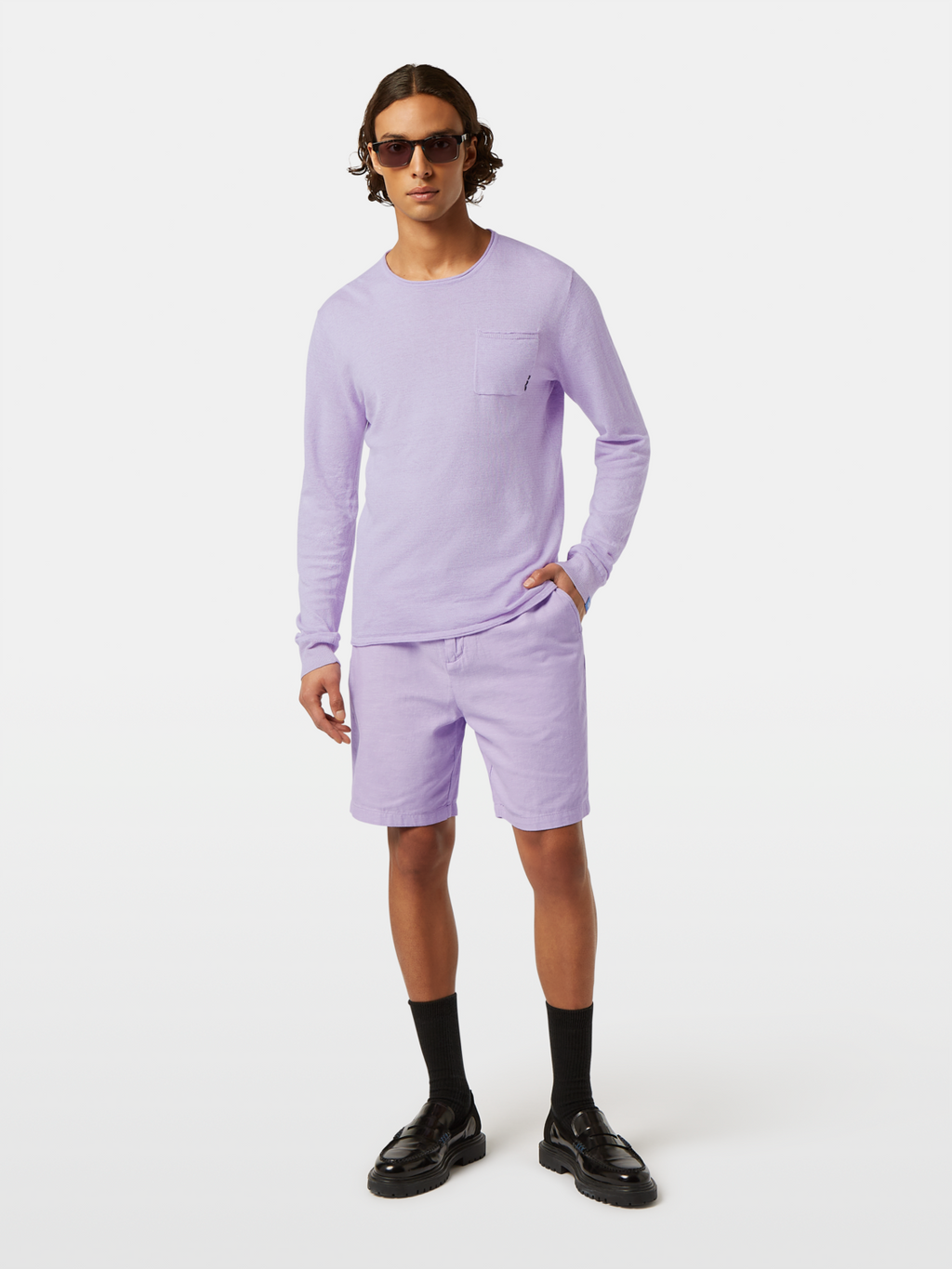 Linen-Blend Jumper