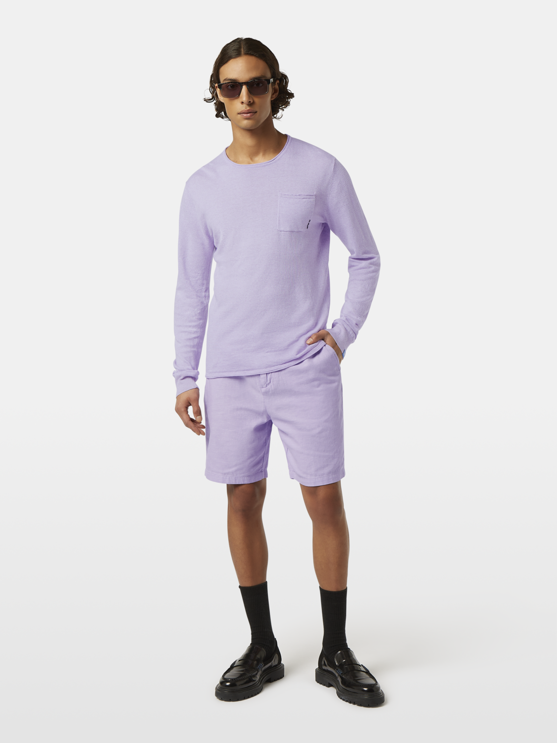 Linen-Blend Jumper