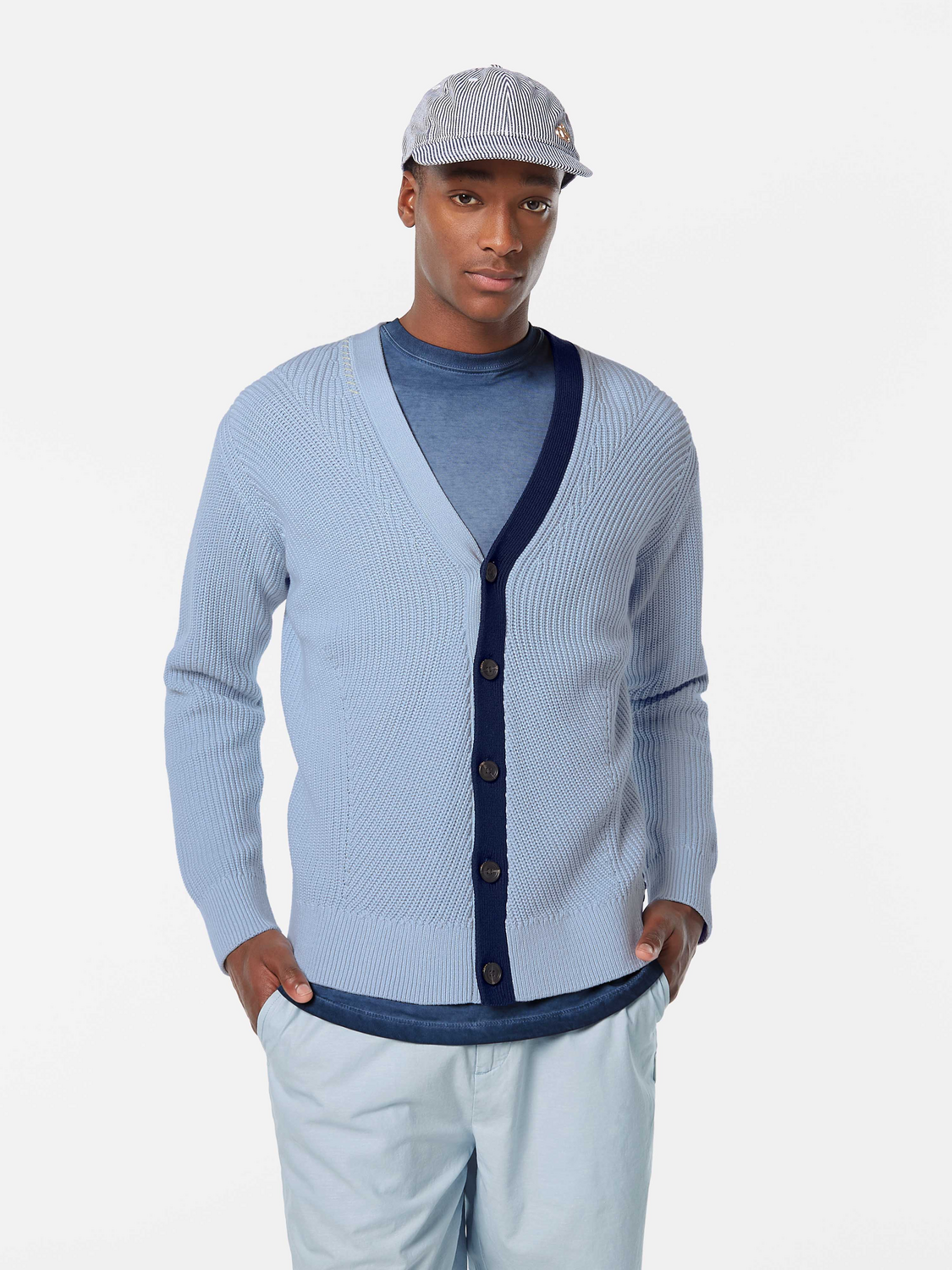 Structured Drop Shoulder Cardigan