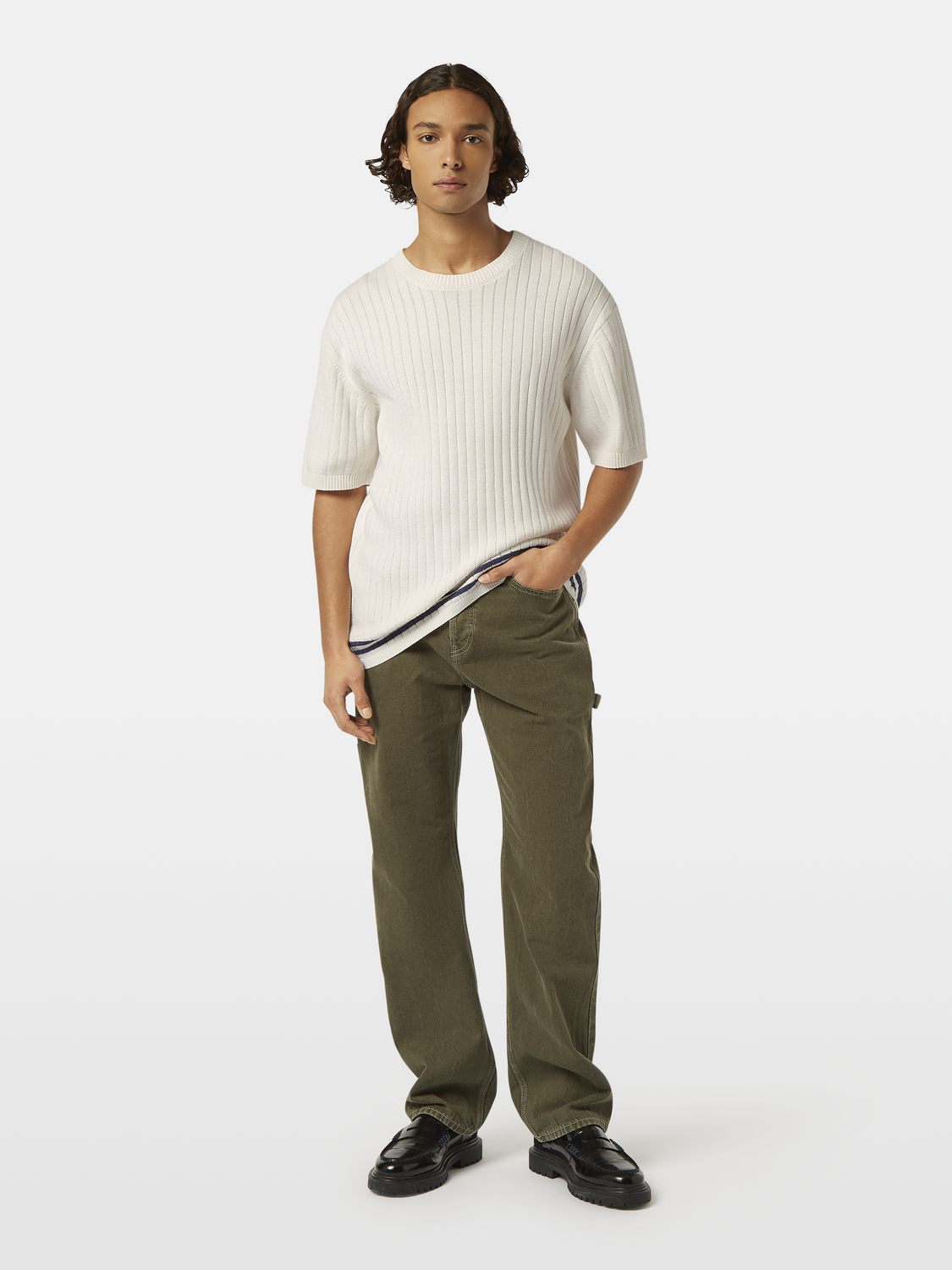 Structured Knit T-Shirt