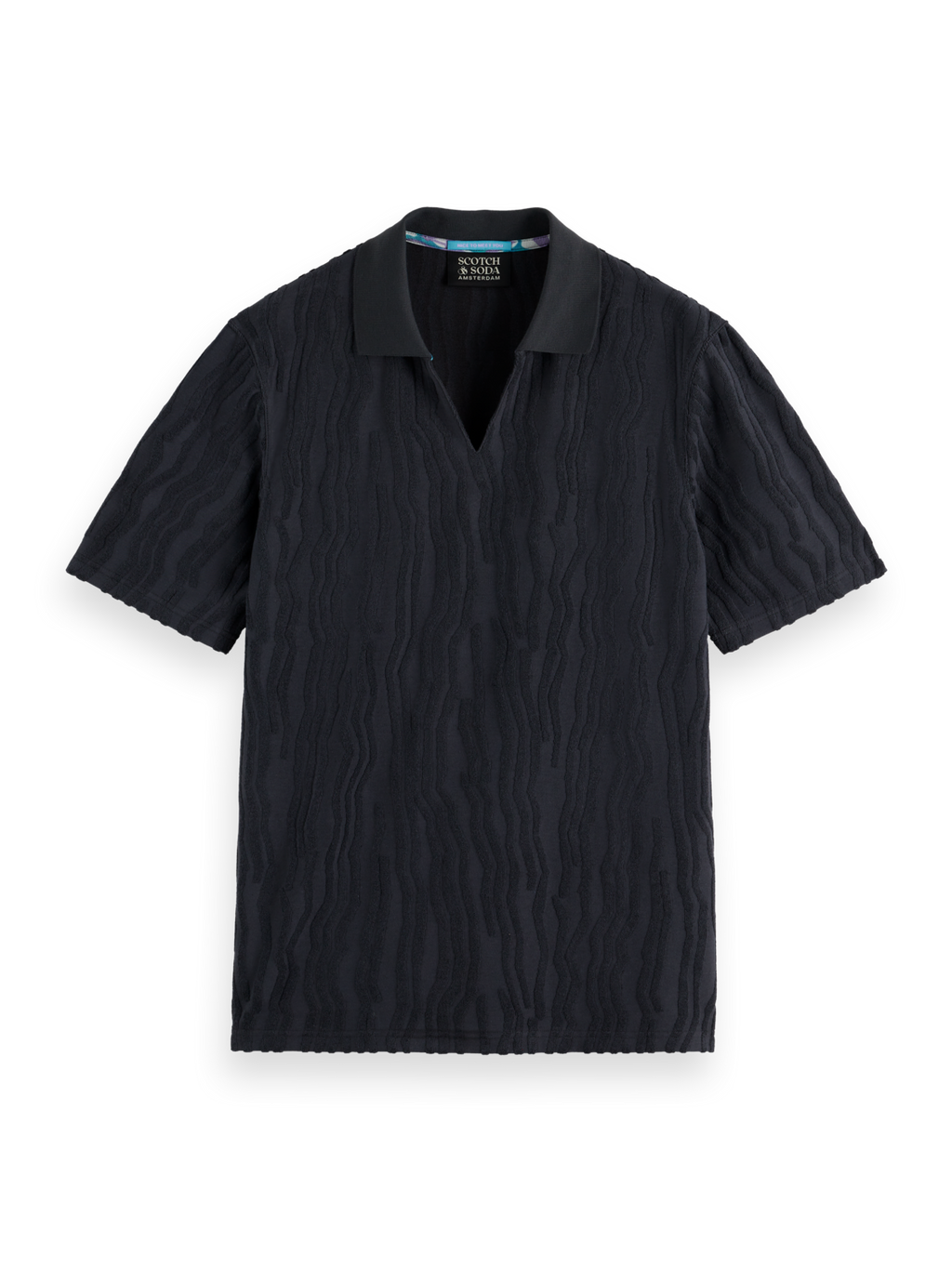 Relaxed-Fit Jacquard Cotton Terrycloth Polo