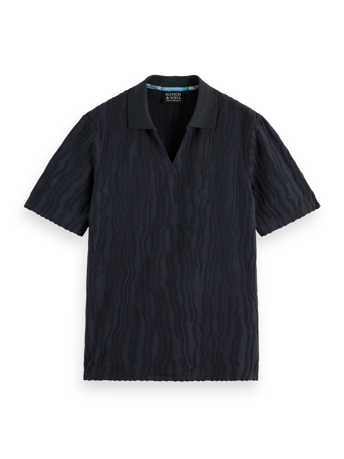 Relaxed-Fit Jacquard Cotton Terrycloth Polo