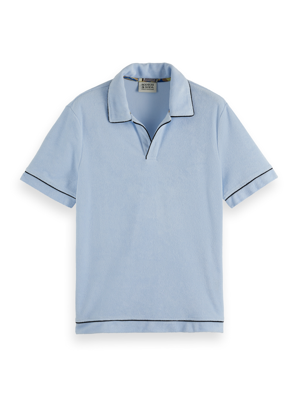 Terrycloth Contrast Detail Relaxed-Fit Polo