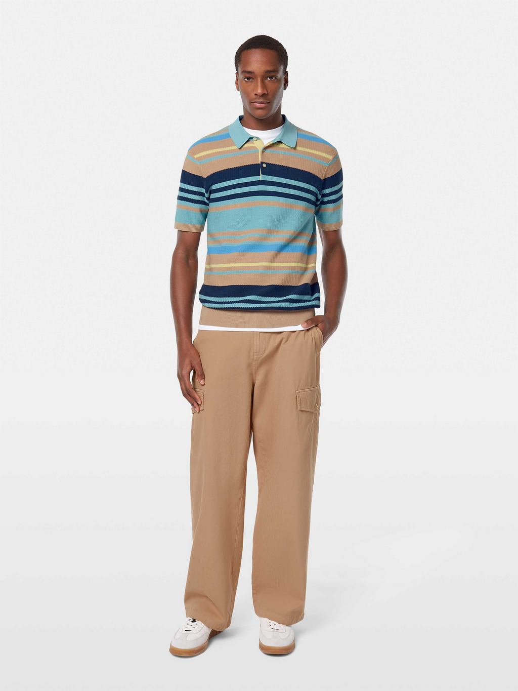 Structured Knit Regular Fit Polo