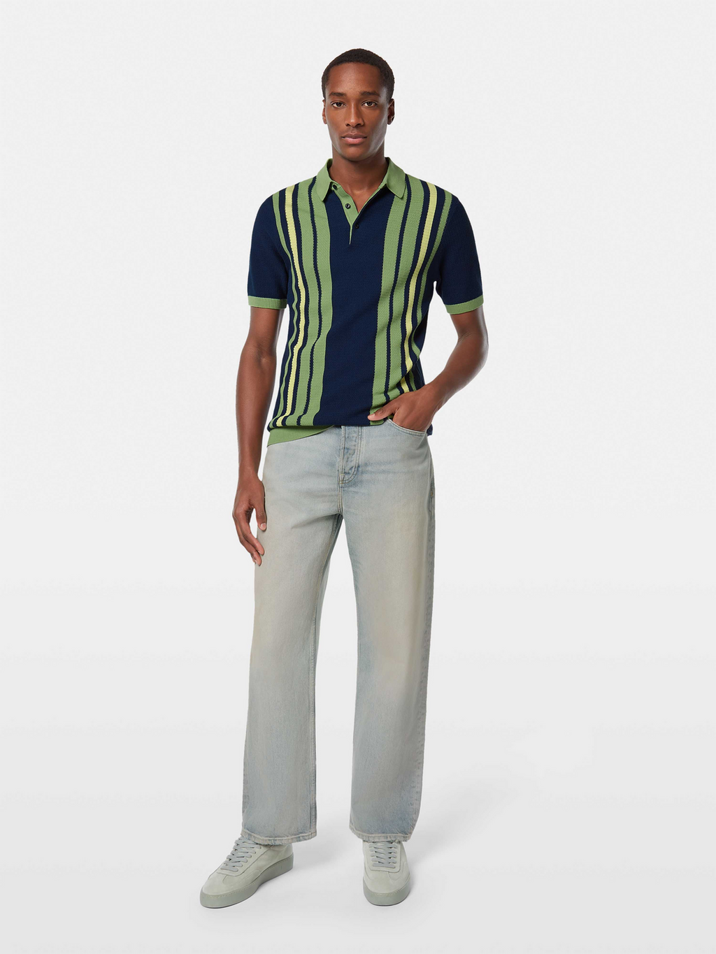 Regular-Fit Structured Knit Polo