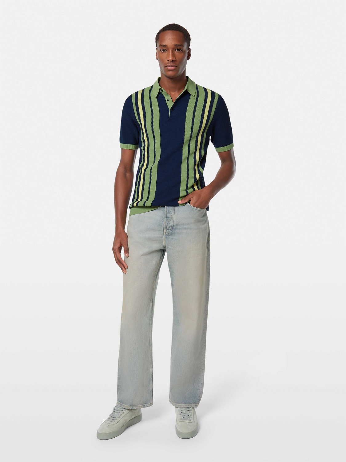 Regular-Fit Structured Knit Polo