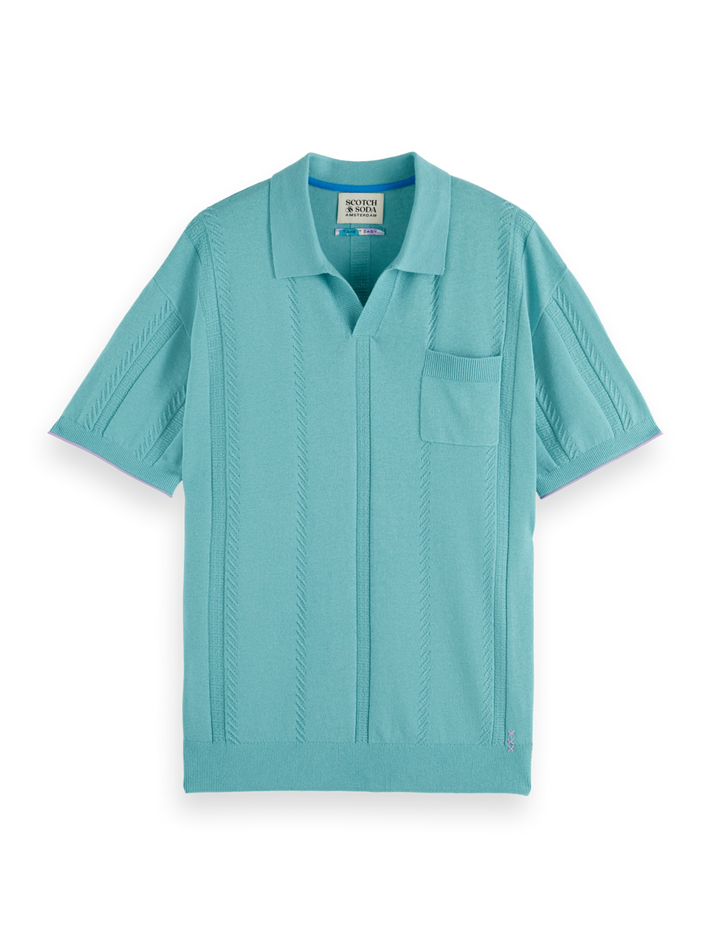 Relaxed Fit Knit Polo