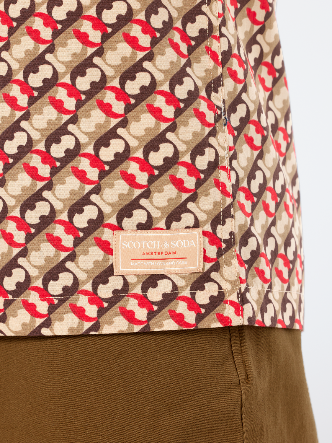 Regular-Fit Geometric Print Shirt