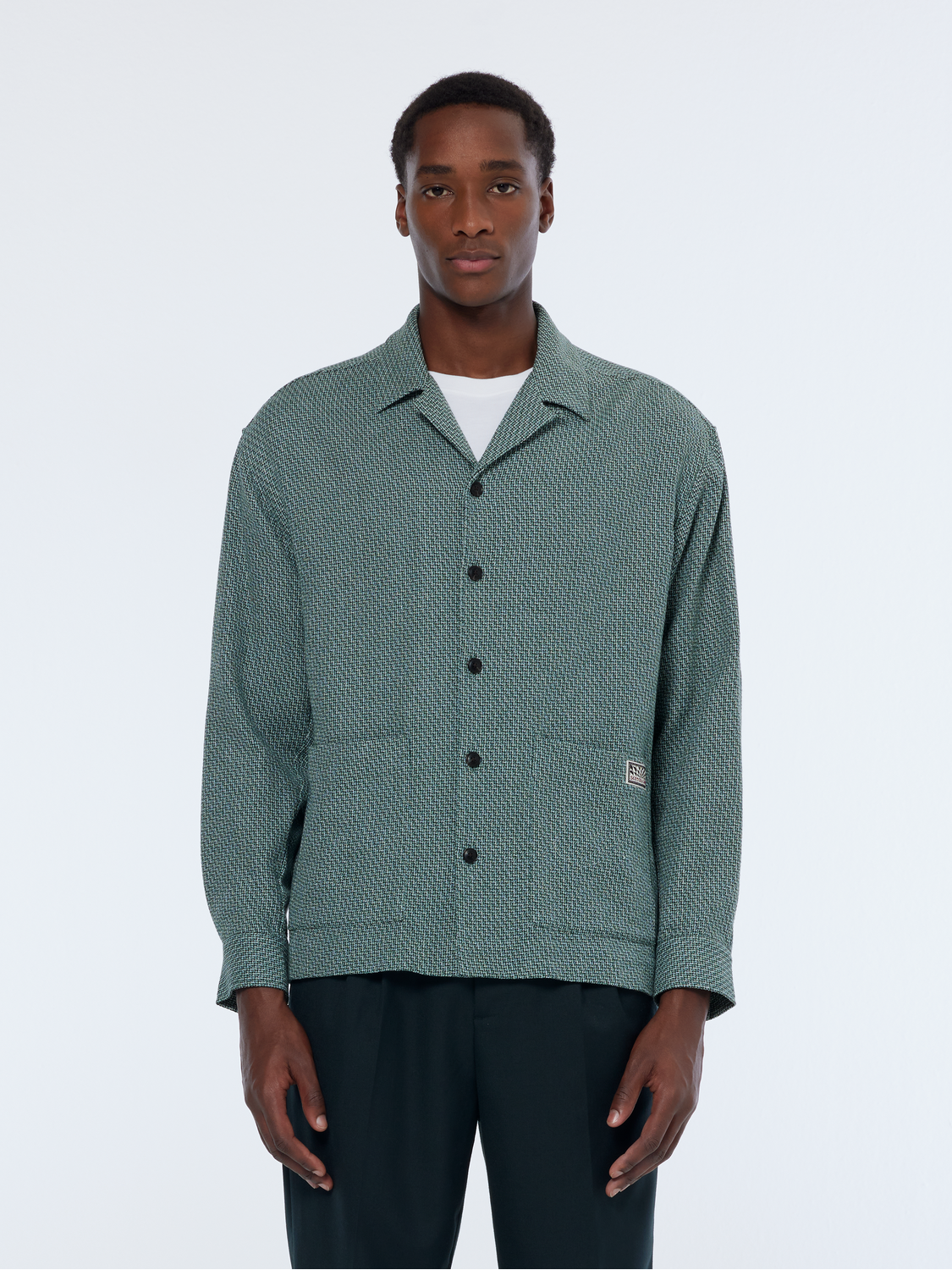 Relaxed Fit Structured Overshirt