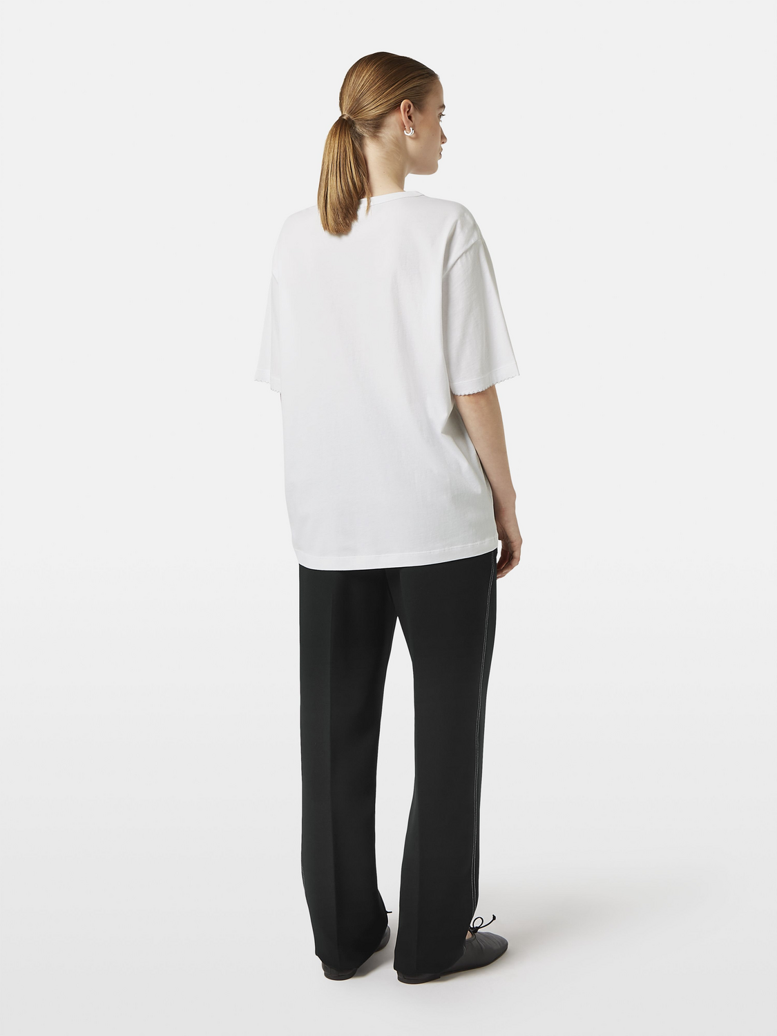 Foil Print Loose Fit T-Shirt