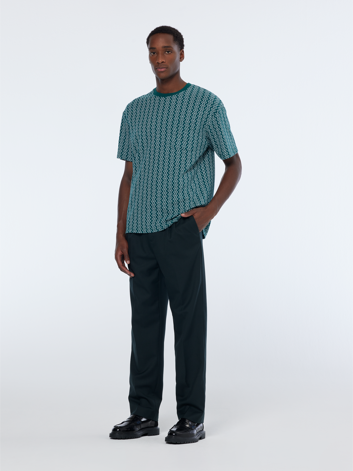 Jacquard Relaxed Fit T-Shirt
