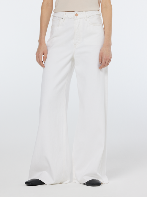 The Wave Wide Leg Jeans | Faded White