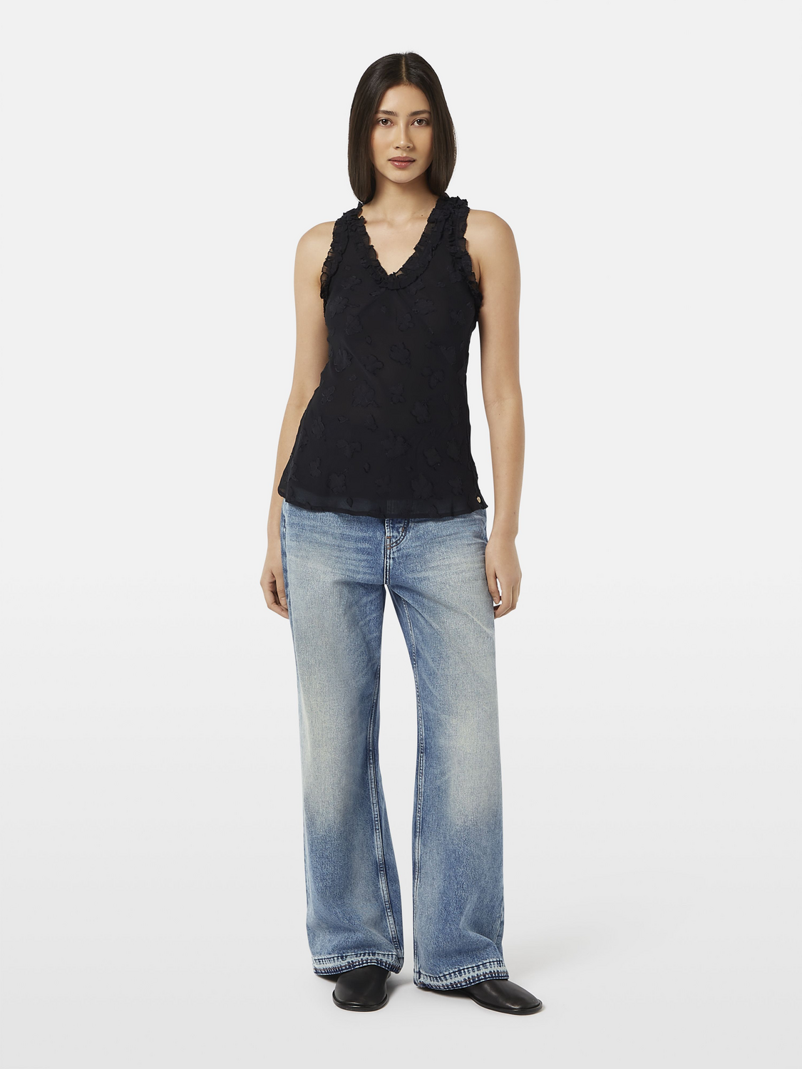 Ruffled Tank Top