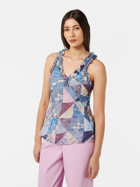 Ruffled Quilt Tank Top– Scotch & Soda
