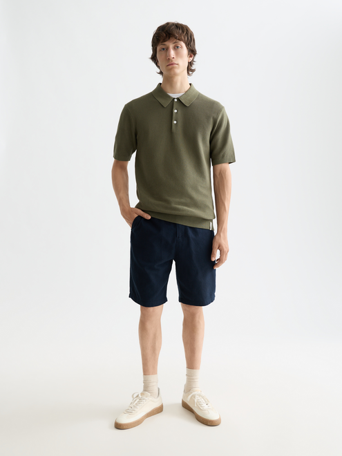 Essentials — Fave - Cotton-Linen Twill Bermuda Short