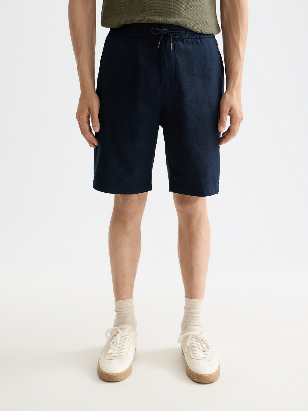Core - Fave - Short Bermuda en twill de coton et lin