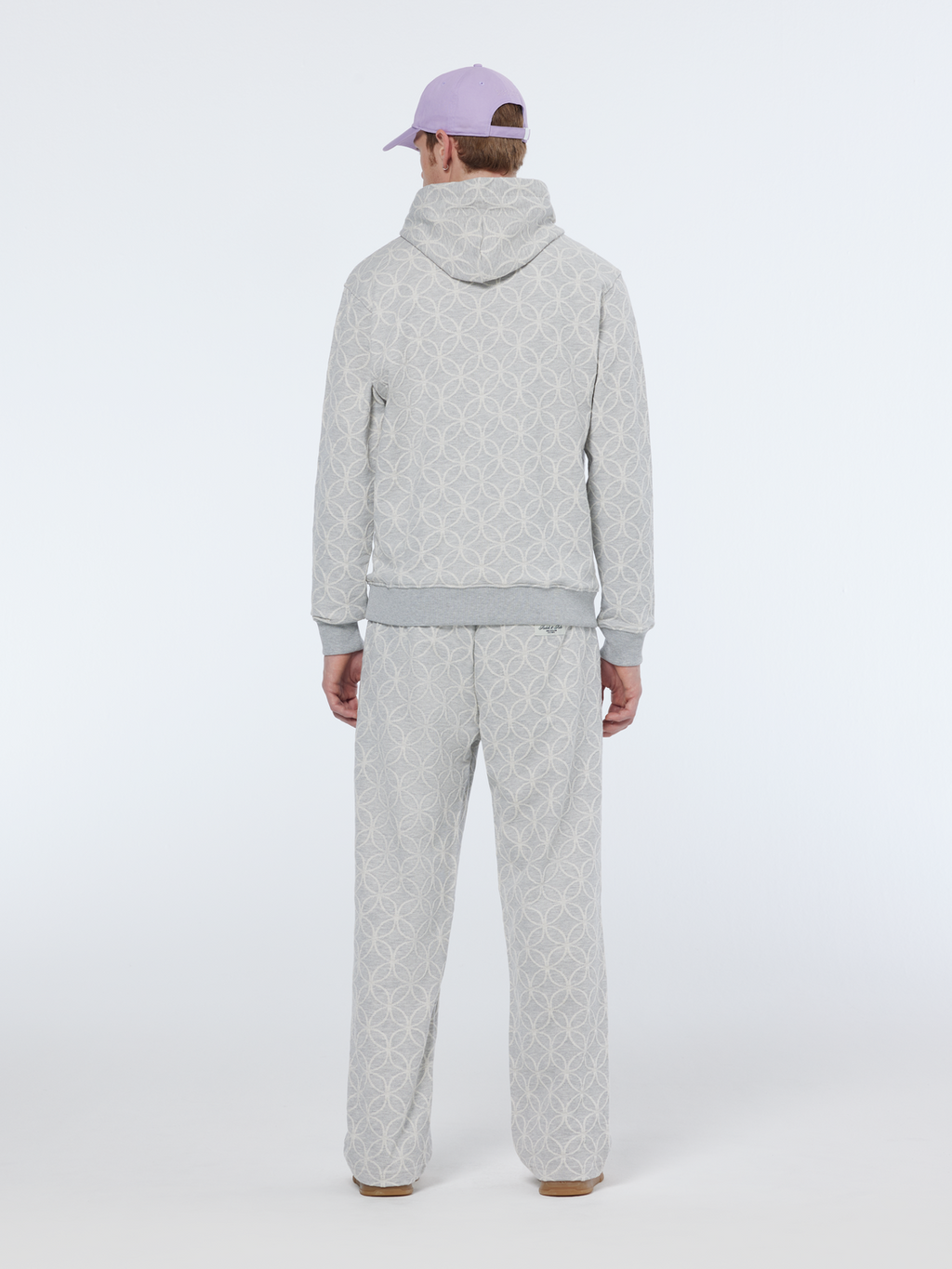 Sweat à capuche jacquard coupe classique