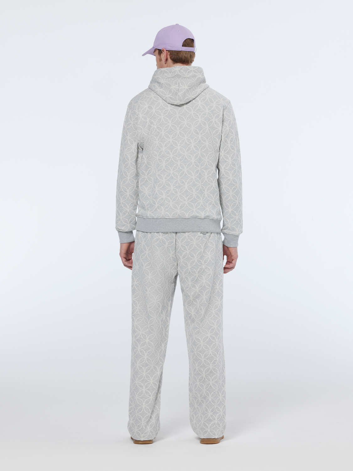 Sweat à capuche jacquard coupe classique