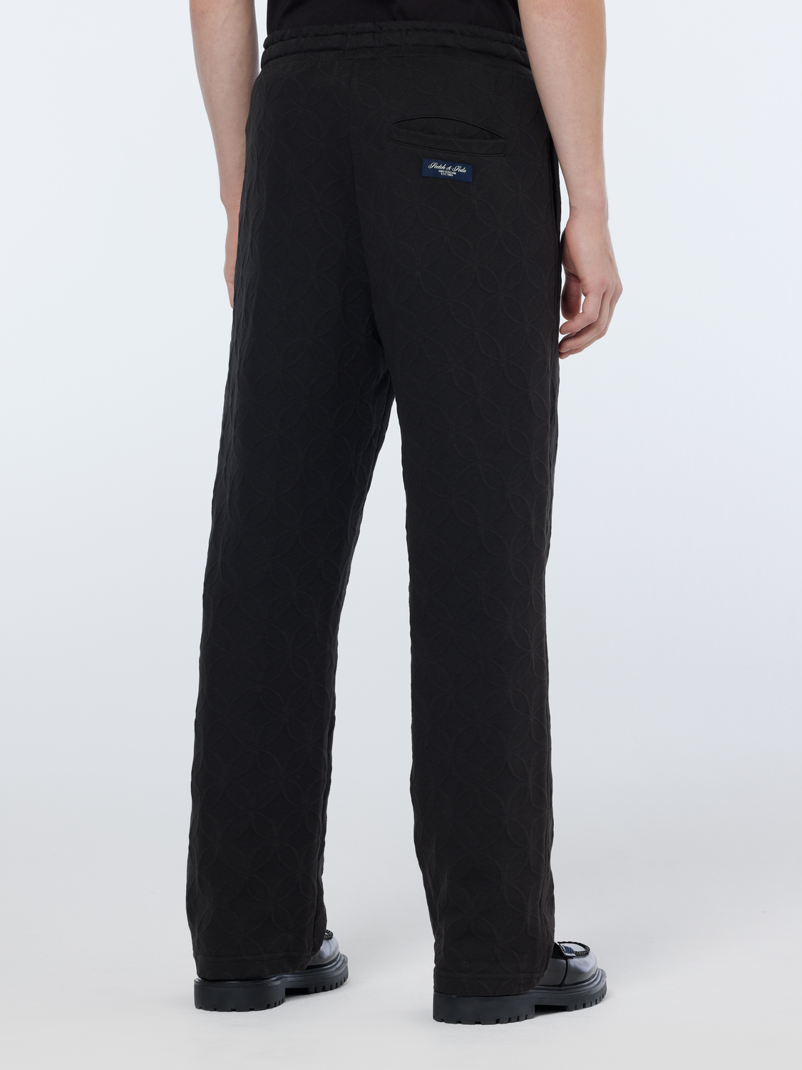 Jacquard Terry Relaxed Straight Fit Sweatpant