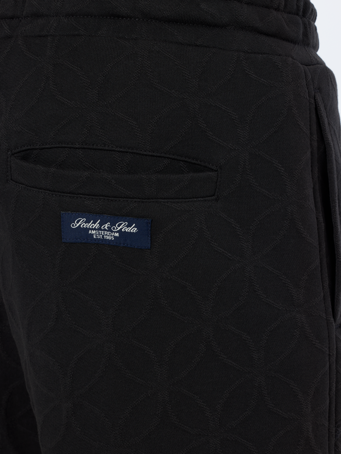 Jacquard Terry Relaxed Straight Fit Sweatpant