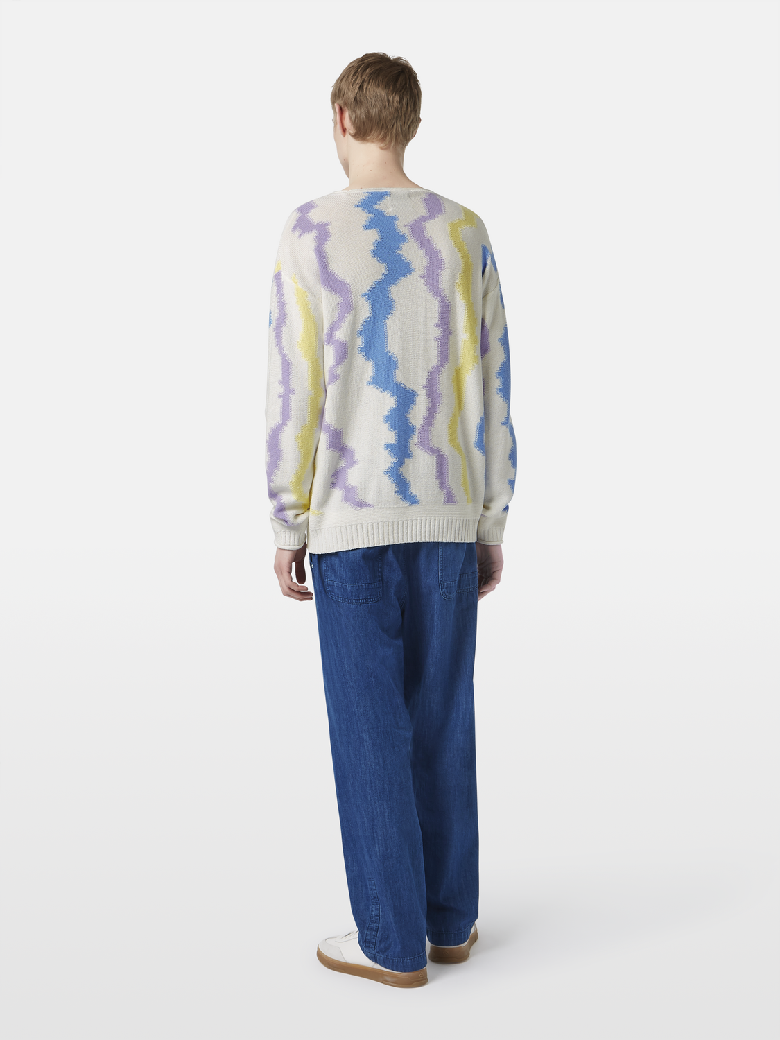 Luna Striped Drop Shoulder Jumper
